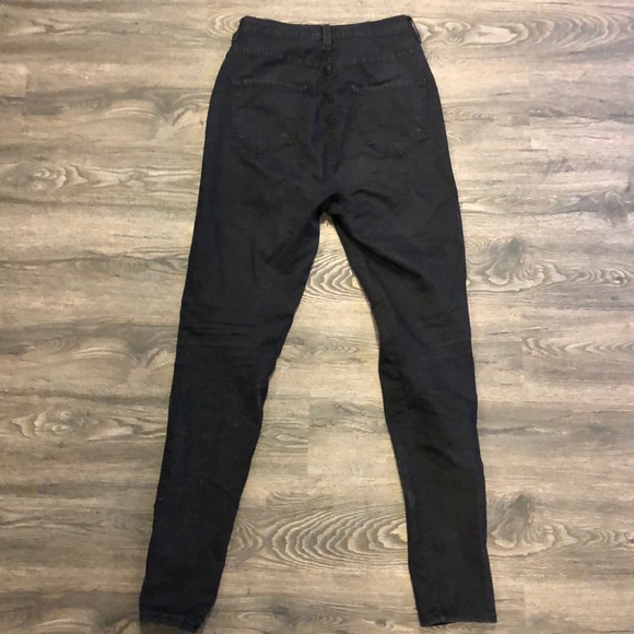 AKIRA BLACK HIGH WAISTED SKINNY JEANS - Picture 4 of 4